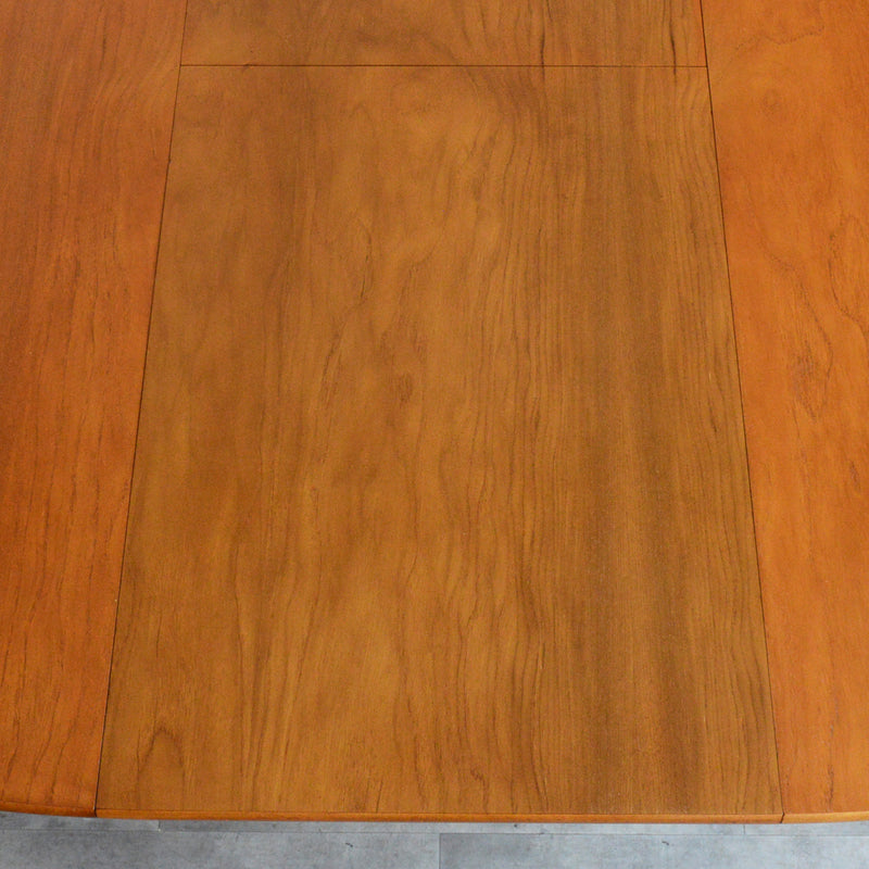 Ｔ様見学予約商品　Jentique コンパクト エクステンション ラウンドテーブル12(天板剥離再塗装済)