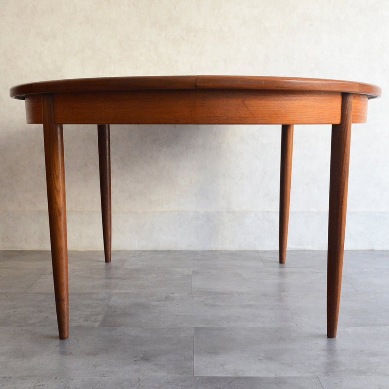 W様見学お取置品　G-PLAN ジープラン  エクステンション ラウンドテーブル 94 (天板剥離再塗装）