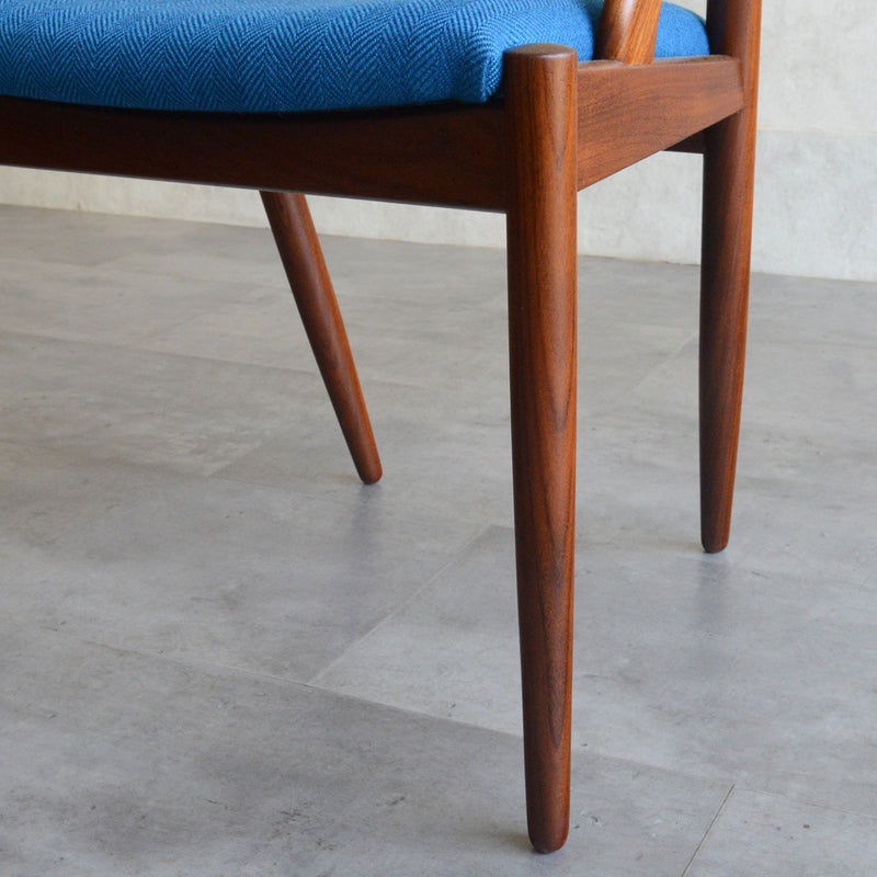 デンマークヴィンテージ Kai Kristiansen カイクリスチャンセン NV31チェア 5-51(張替済ブルー）