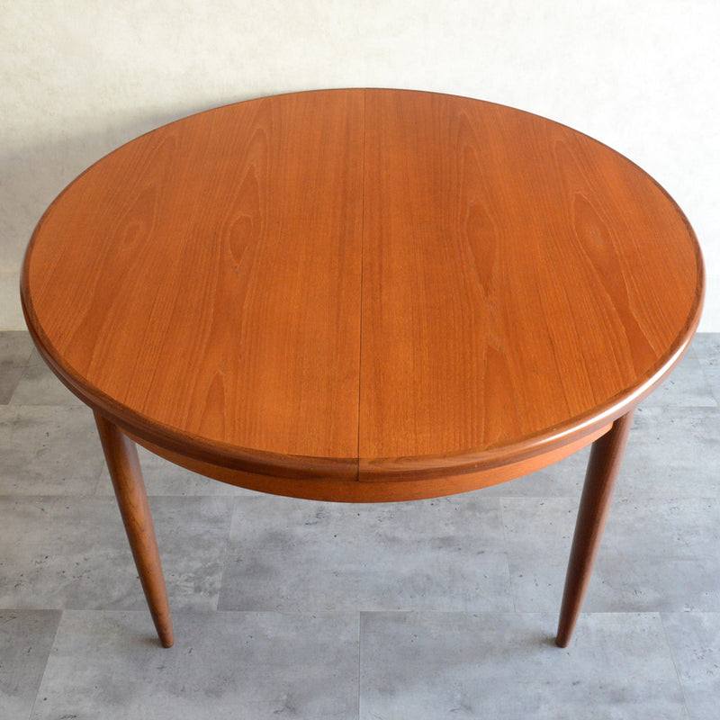 W様見学お取置品　G-PLAN ジープラン  エクステンション ラウンドテーブル 94 (天板剥離再塗装）