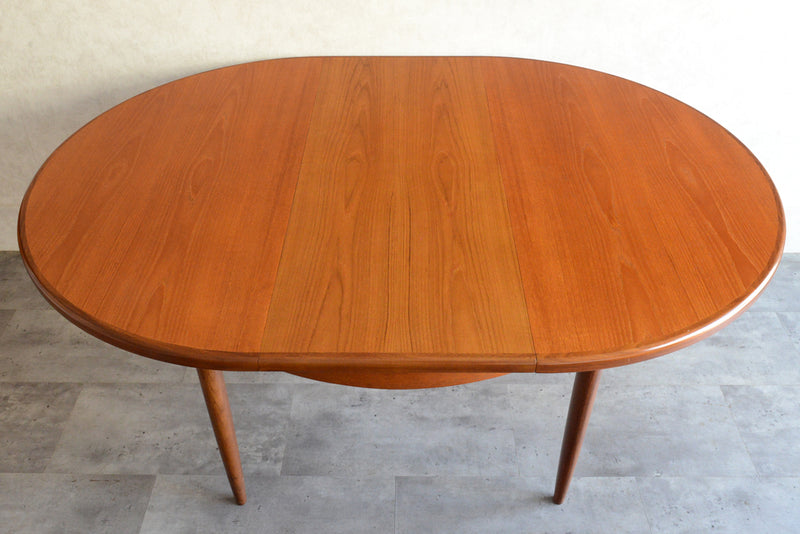 W様見学お取置品　G-PLAN ジープラン  エクステンション ラウンドテーブル 94 (天板剥離再塗装）