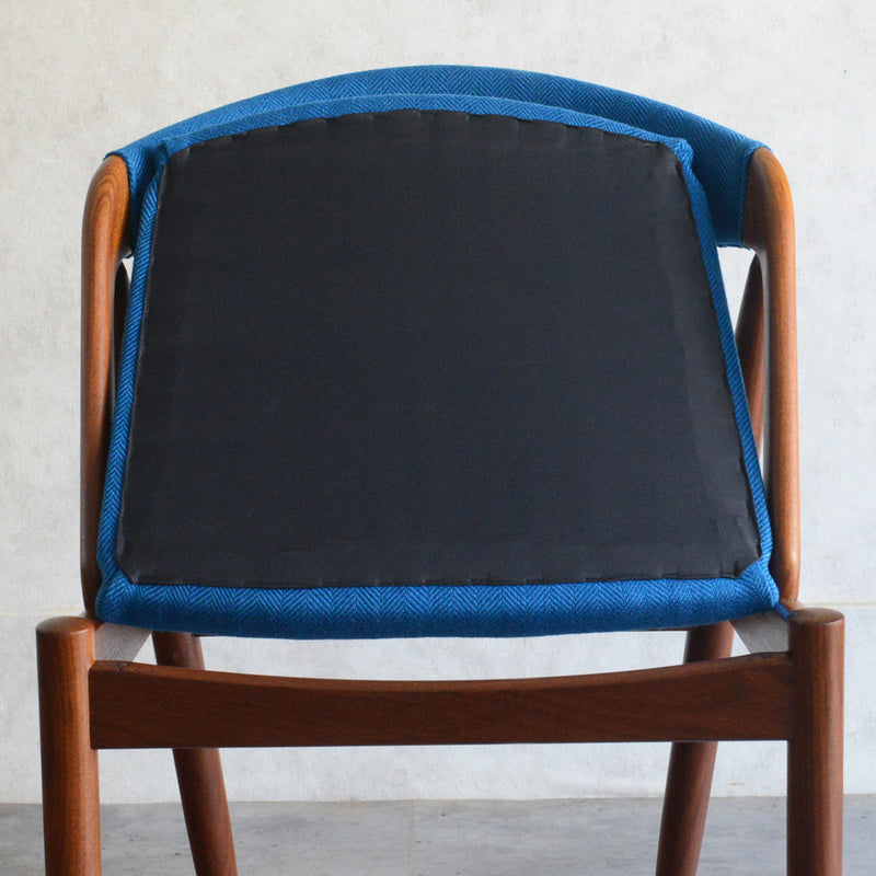 デンマークヴィンテージ Kai Kristiansen カイクリスチャンセン NV31チェア 5-51(張替済ブルー）