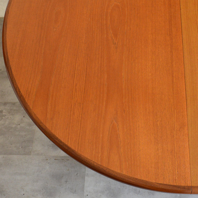 W様見学お取置品　G-PLAN ジープラン  エクステンション ラウンドテーブル 94 (天板剥離再塗装）