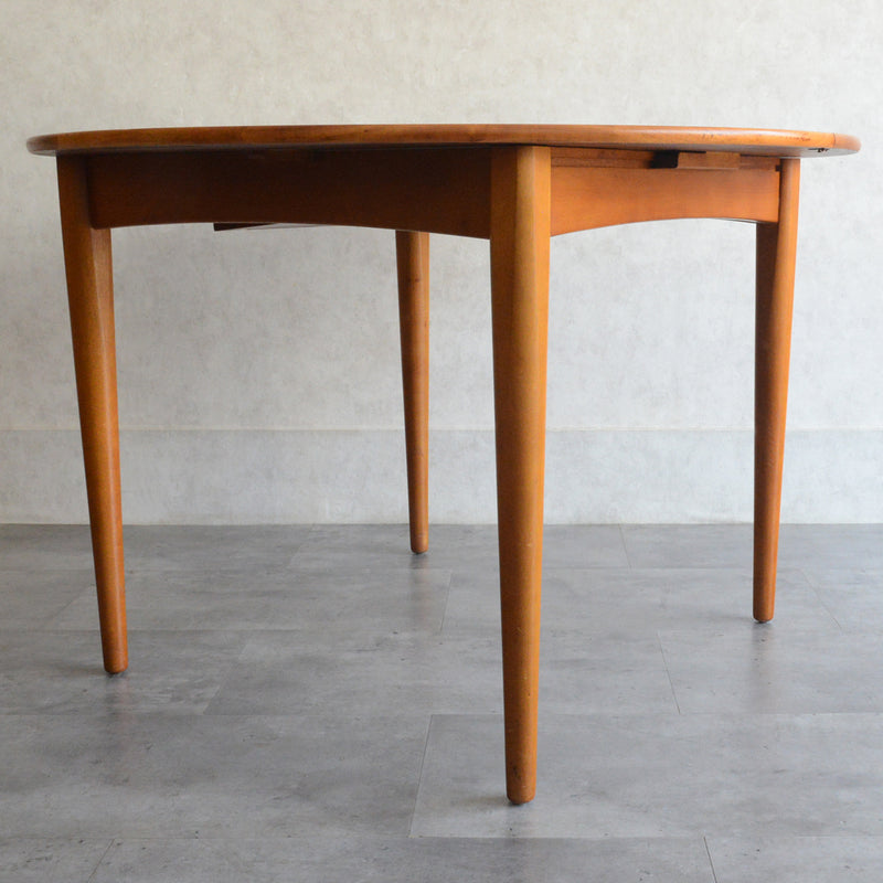 Ｔ様見学予約商品　Jentique コンパクト エクステンション ラウンドテーブル12(天板剥離再塗装済)