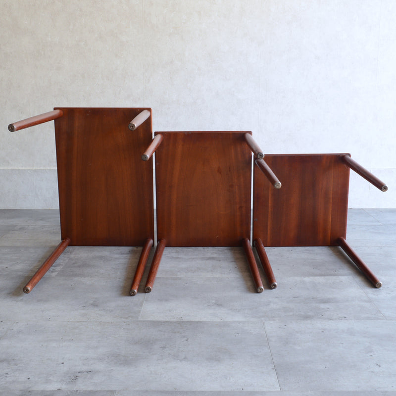 60S チーク ネストテーブル 03