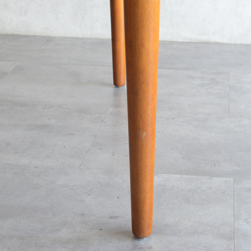 Ｔ様見学予約商品　Jentique コンパクト エクステンション ラウンドテーブル12(天板剥離再塗装済)