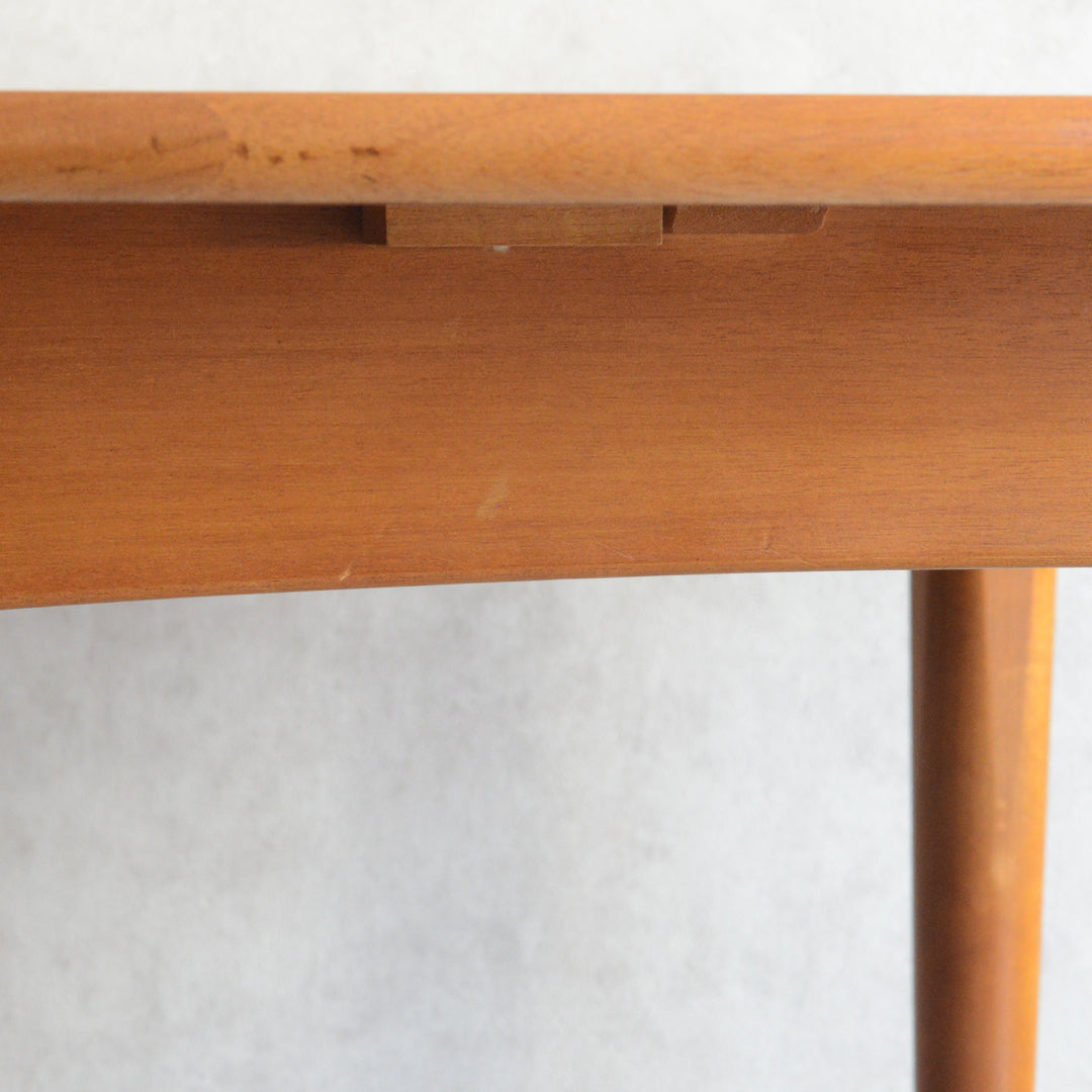 Ｔ様見学予約商品　Jentique コンパクト エクステンション ラウンドテーブル12(天板剥離再塗装済)