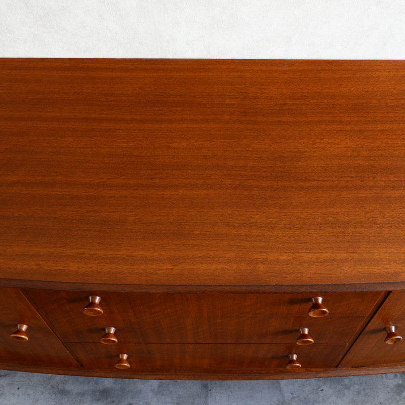 60S イギリス ヴィンテージ ショートサイドボード 49 (天板剝離再塗装済）