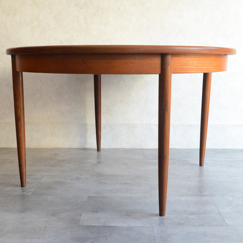 W様見学お取置品　G-PLAN ジープラン  エクステンション ラウンドテーブル 94 (天板剥離再塗装）