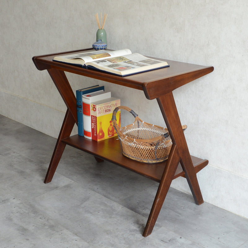 オランダ ヴィンテージ  WéBé チークサイドテーブル