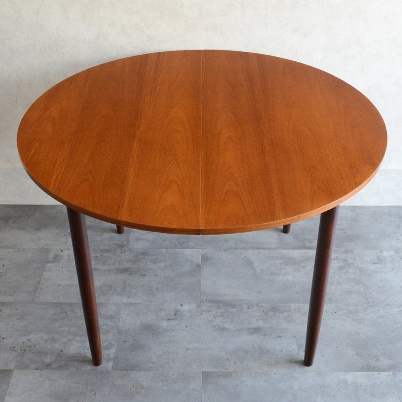 G-PLAN ジープラン コンパクト ラウンドテーブル 104(天板剥離再塗装/エクステンション）