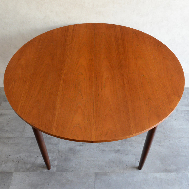 G-PLAN ジープラン コンパクト ラウンドテーブル 104(天板剥離再塗装/エクステンション）