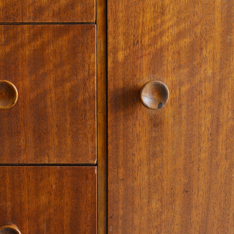 60S イギリス ヴィンテージ ショートサイドボード 49 (天板剝離再塗装済）