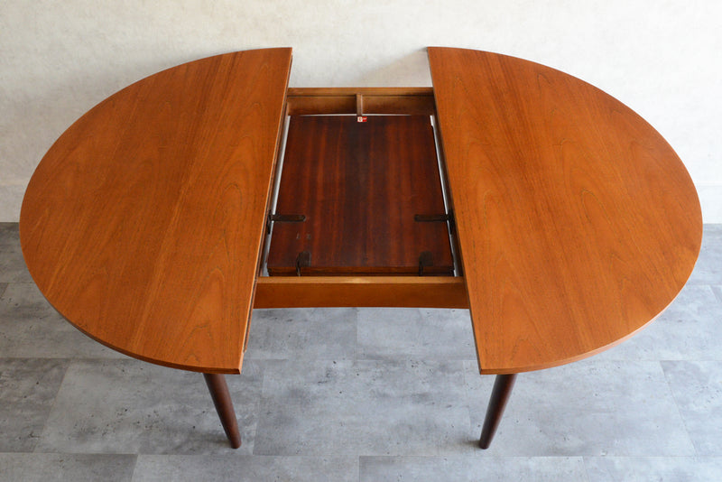 G-PLAN ジープラン コンパクト ラウンドテーブル 104(天板剥離再塗装/エクステンション）