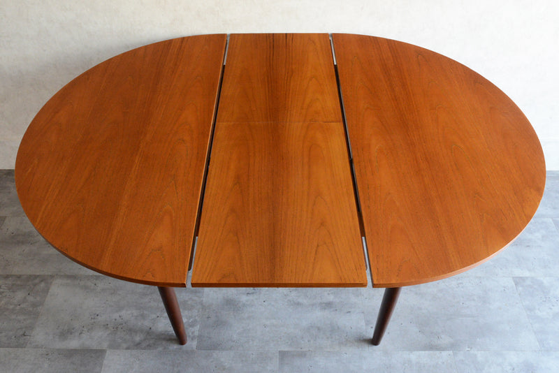 G-PLAN ジープラン コンパクト ラウンドテーブル 104(天板剥離再塗装/エクステンション）