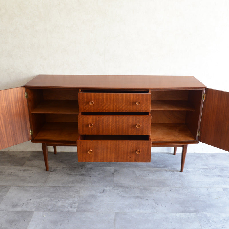 60S イギリス ヴィンテージ ショートサイドボード 49 (天板剝離再塗装済）