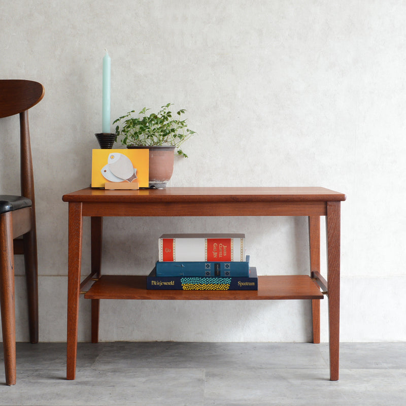 デンマーク　チーク サイドテーブル 3-44(ウッドオイル仕上）