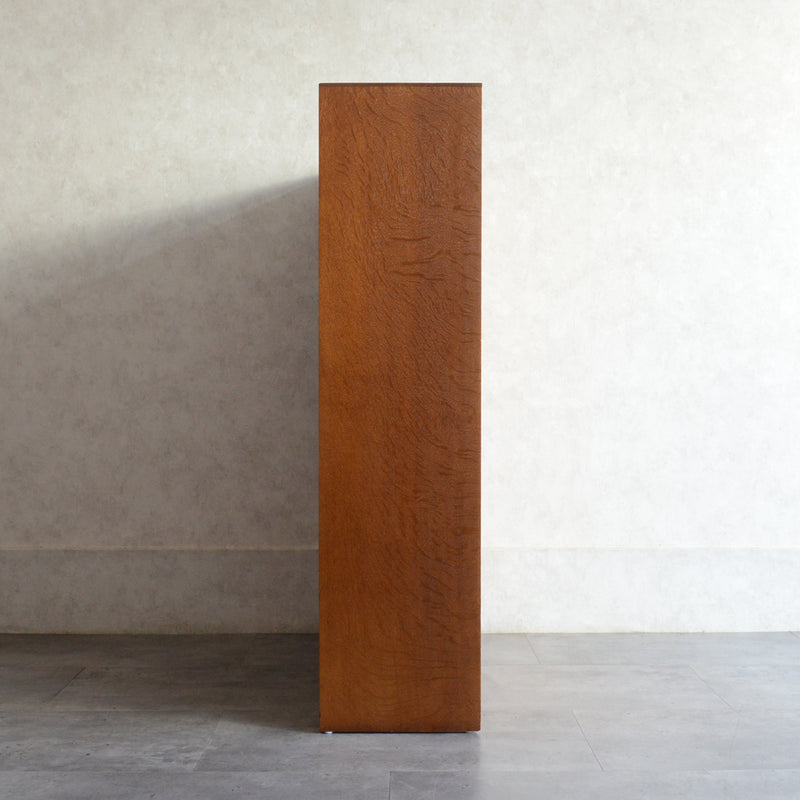 ミッドセンチュリー ヴィンテージ　ガラスキャビネット97(木扉付）