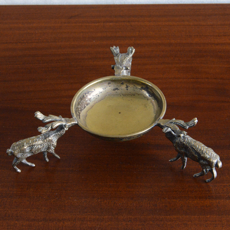 イギリスヴィンテージ　真鍮　鹿の小物入