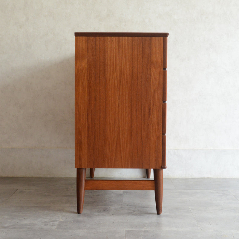 デンマークヴィンテージ  チーク４段チェスト 6-71