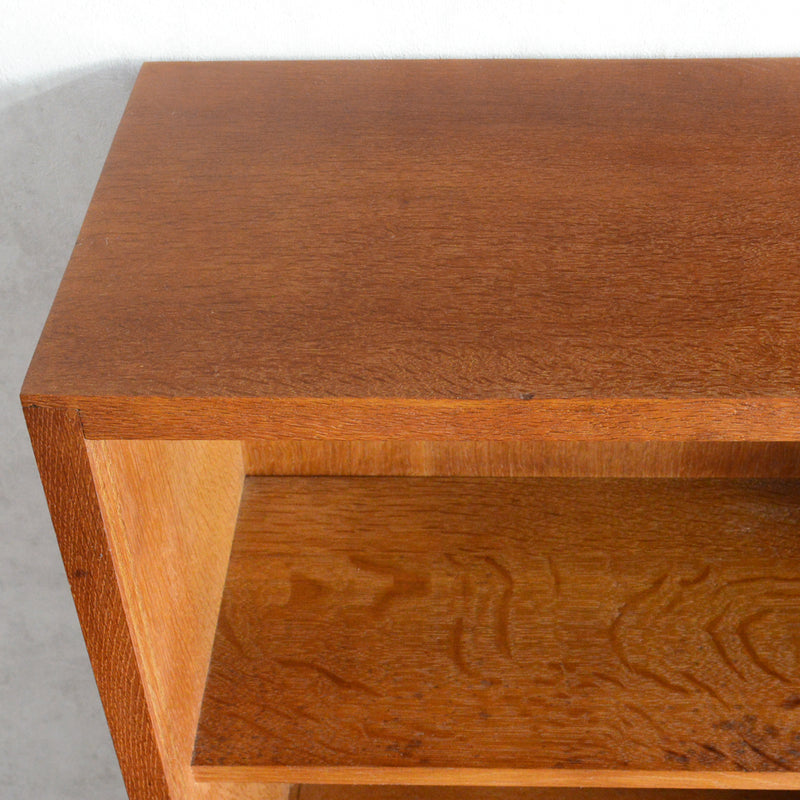 ミッドセンチュリー ヴィンテージ　ガラスキャビネット97(木扉付）