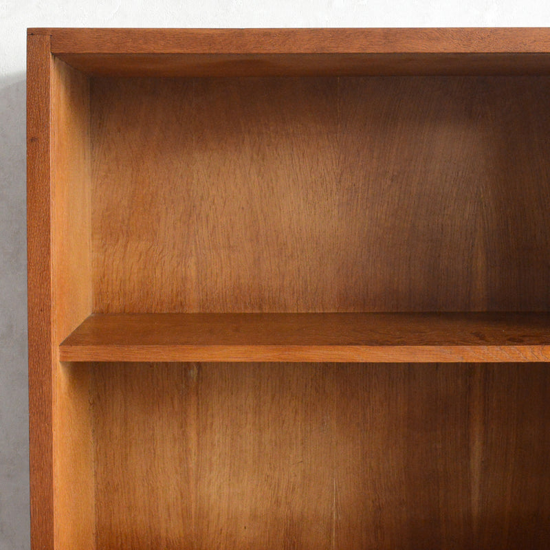 ミッドセンチュリー ヴィンテージ　ガラスキャビネット97(木扉付）