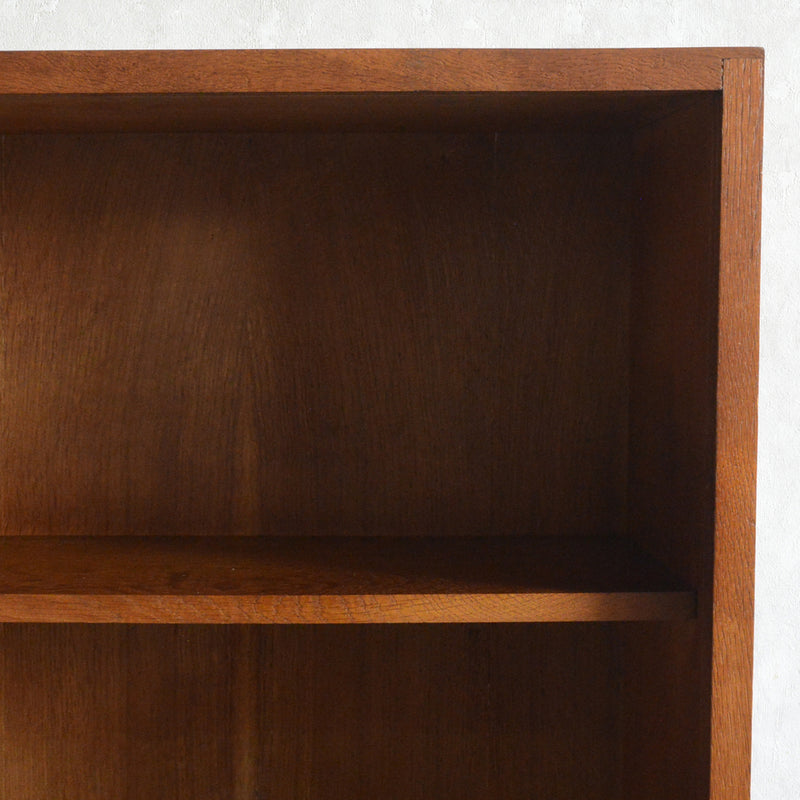 ミッドセンチュリー ヴィンテージ　ガラスキャビネット97(木扉付）