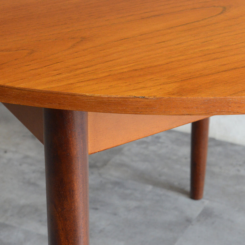 G-PLAN ジープラン コンパクト ラウンドテーブル 104(天板剥離再塗装/エクステンション）