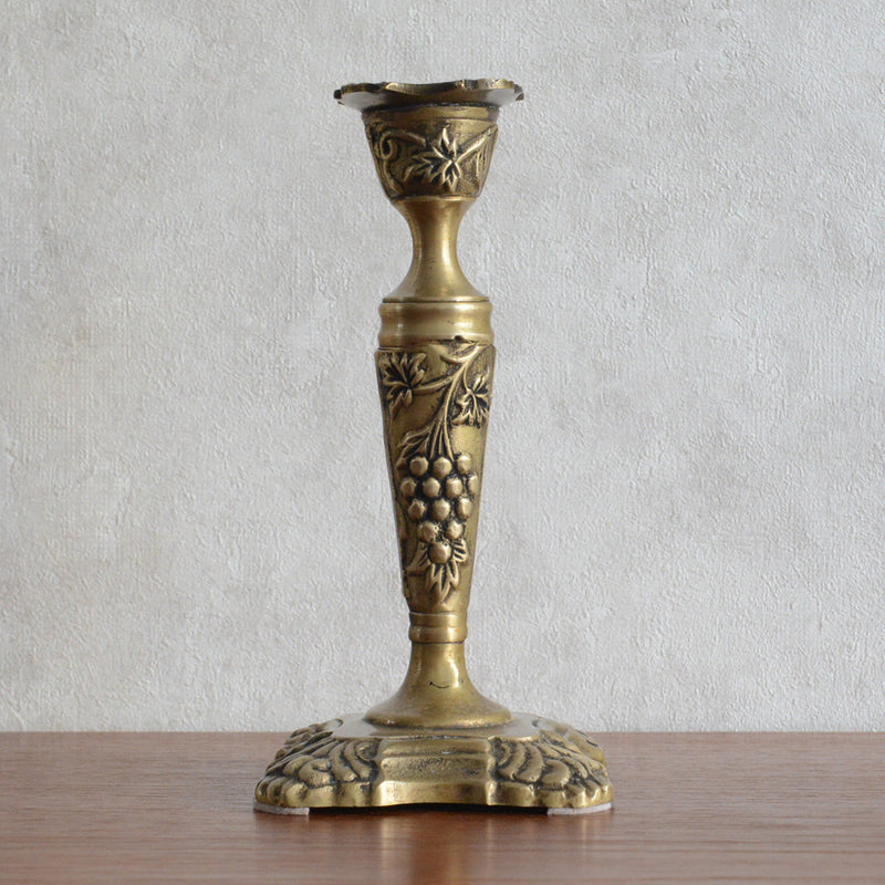 イギリスヴィンテージ　キャンドルスタンド　2台セット（葡萄)