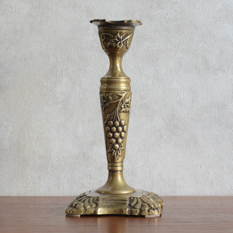 イギリスヴィンテージ　キャンドルスタンド　2台セット（葡萄)