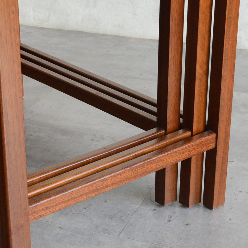 ミッドセンチュリー ヴィンテージ チーク ネストテーブル(抽斗付) 05