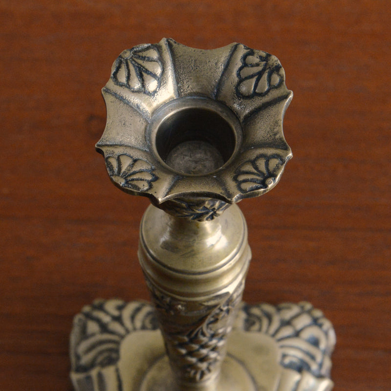 イギリスヴィンテージ　キャンドルスタンド　2台セット（葡萄)