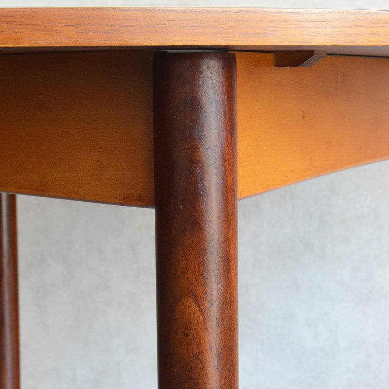 G-PLAN ジープラン コンパクト ラウンドテーブル 104(天板剥離再塗装/エクステンション）