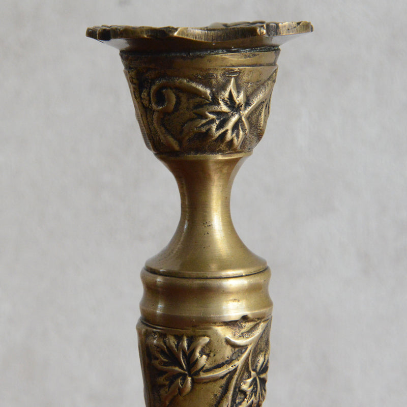 イギリスヴィンテージ　キャンドルスタンド　2台セット（葡萄)