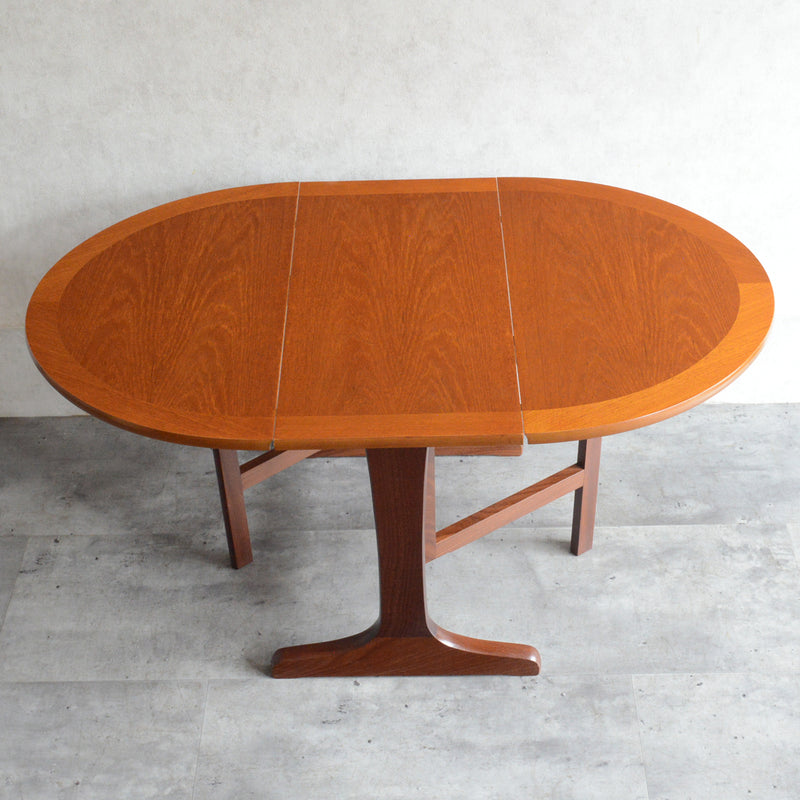 Nathan ネイサン ゲートレッグ　ローテーブル36(天板剝離再塗装）