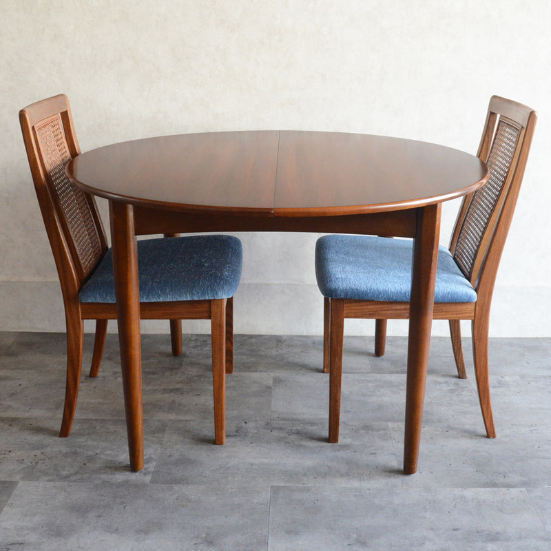 Jentique コンパクト エクステンション ラウンドテーブル11(天板剥離再塗装済)