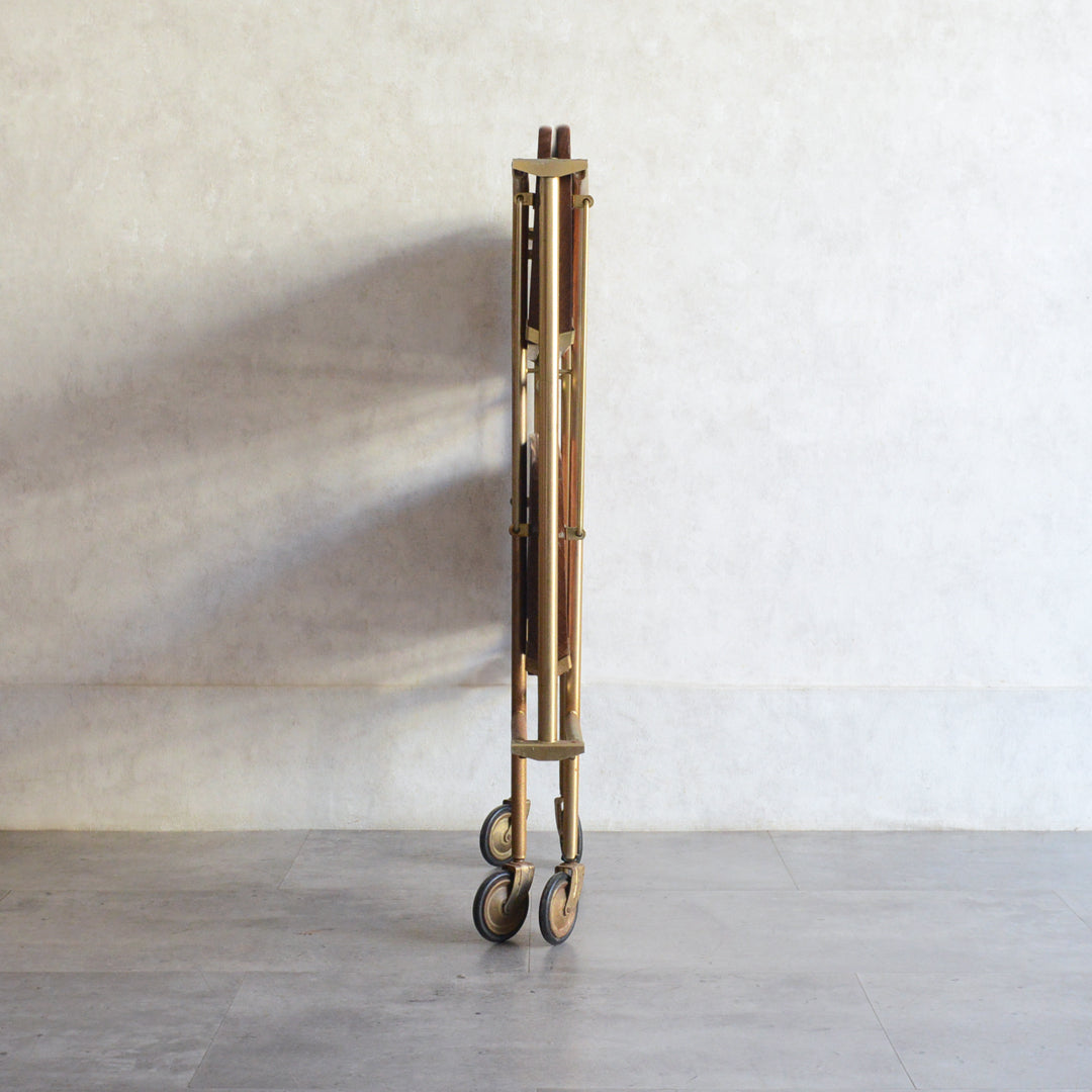 ヴィンテージトローリー/サイドテーブル（拡張・折り畳み可）