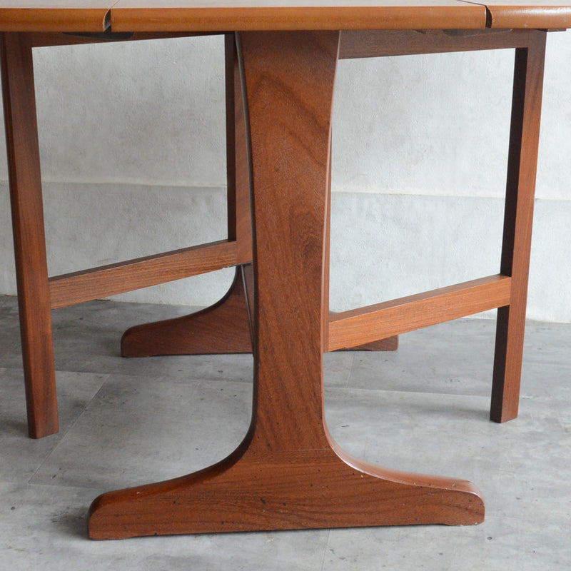 Nathan ネイサン ゲートレッグ　ローテーブル36(天板剝離再塗装）