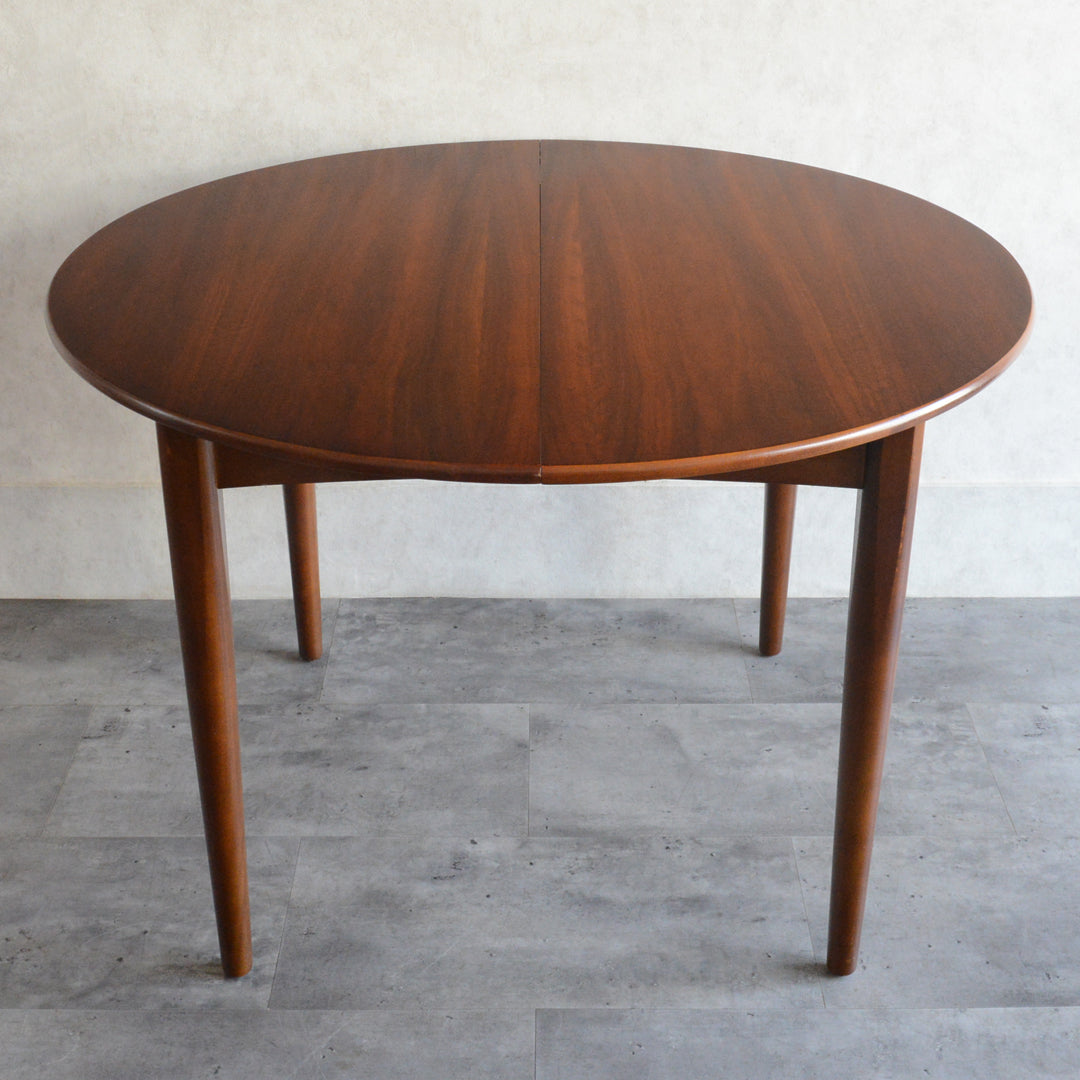 Jentique コンパクト エクステンション ラウンドテーブル11(天板剥離再塗装済)