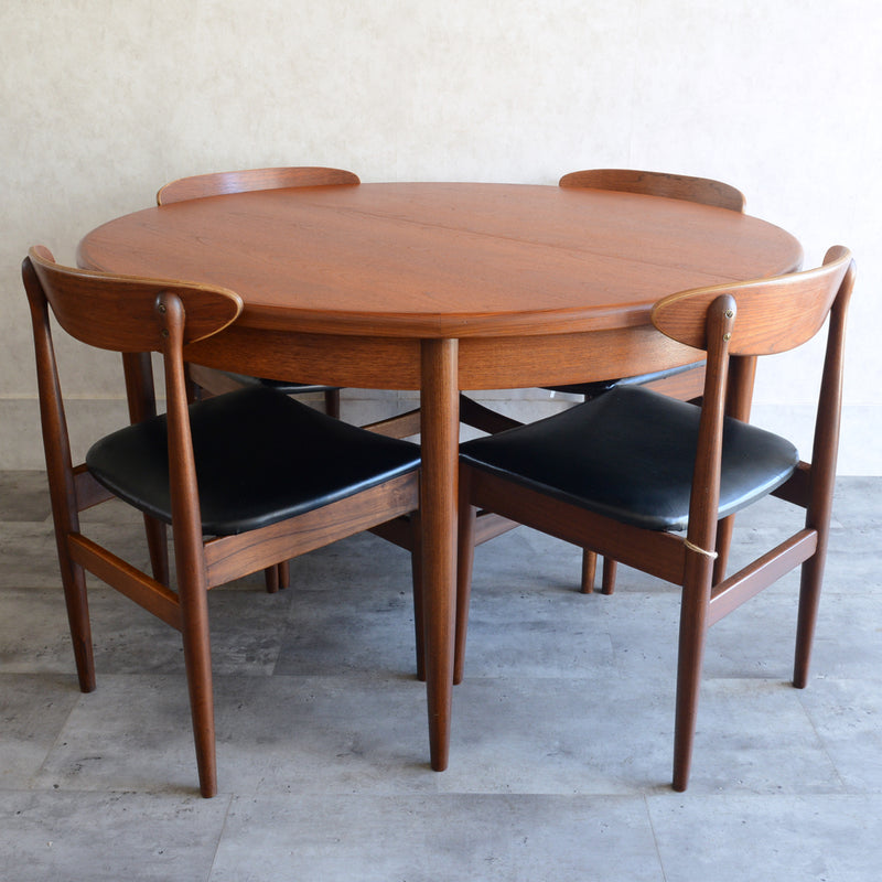 Y様見学ご予約品　 G-PLAN ジープラン　エクステンション ラウンドテーブル78(天板剥離再塗装）