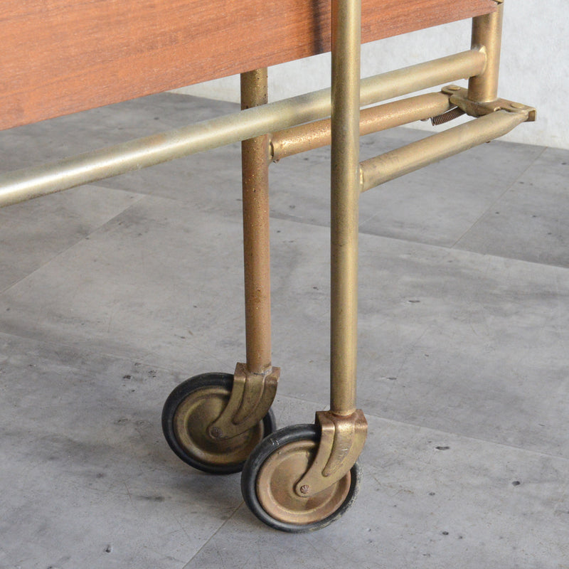 ヴィンテージトローリー/サイドテーブル（拡張・折り畳み可）