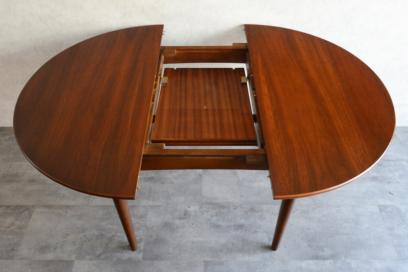 Jentique コンパクト エクステンション ラウンドテーブル11(天板剥離再塗装済)