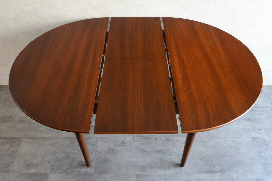 Jentique コンパクト エクステンション ラウンドテーブル11(天板剥離再塗装済)