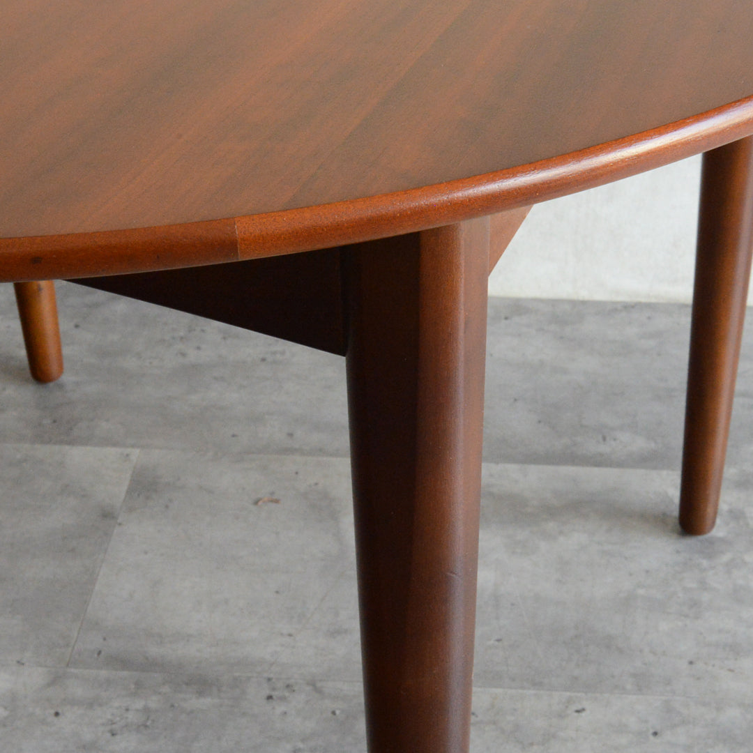 Jentique コンパクト エクステンション ラウンドテーブル11(天板剥離再塗装済)