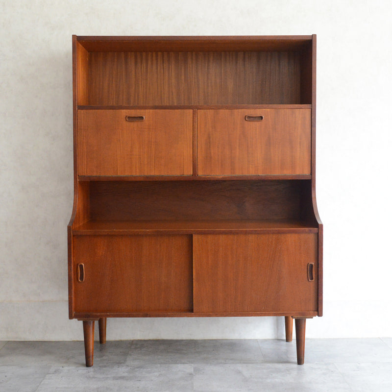 ミッドセンチュリー ヴィンテージ ハイサイドボード/カップボード 09（天板剥離再塗装済）