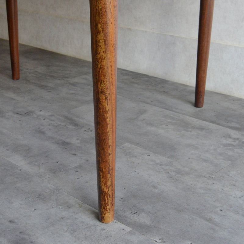 G-PLANジープラン エクステンション ラウンドダイニングテーブル 108(天板剥離再塗装）