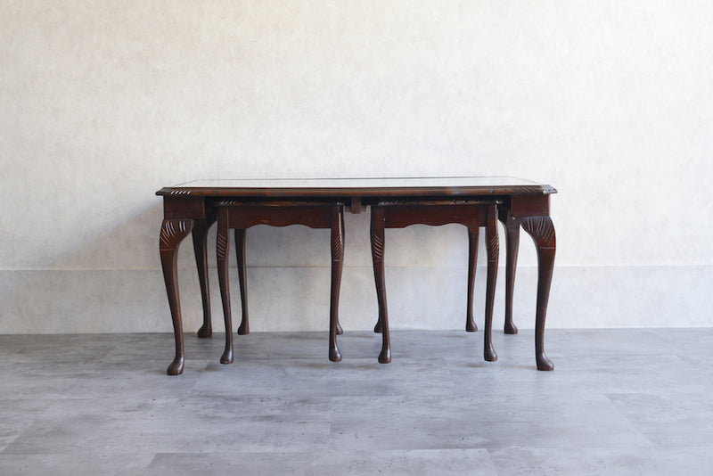 ヴィンテージマホガニーネストテーブル