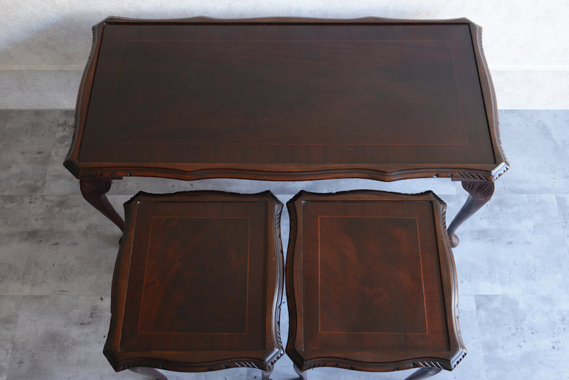 ヴィンテージマホガニーネストテーブル