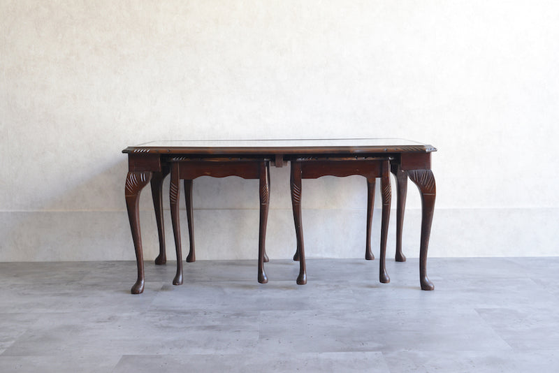 ヴィンテージマホガニーネストテーブル