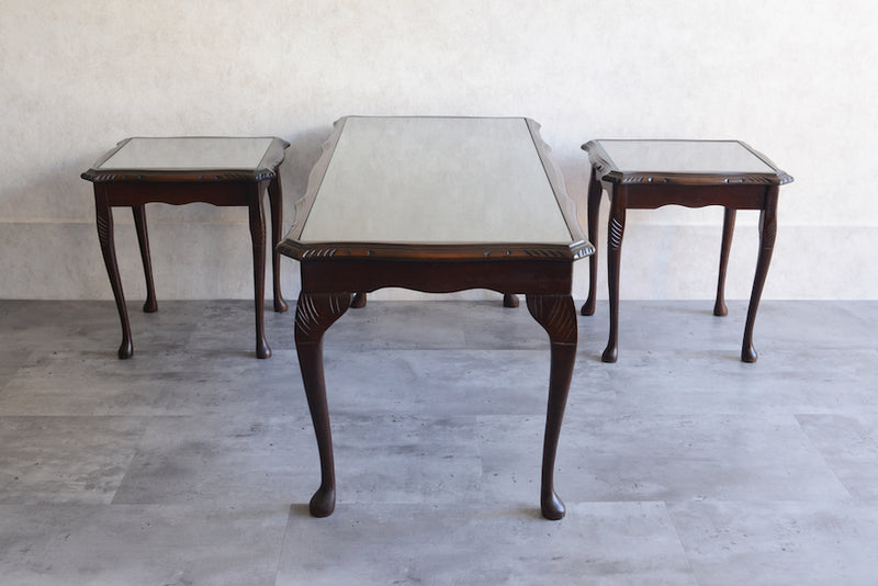 ヴィンテージマホガニーネストテーブル